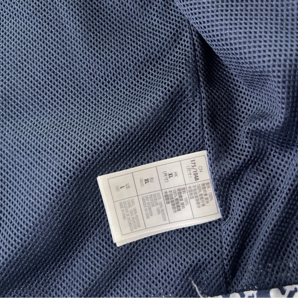 Walt Disney World Windbreaker Jacket Womens Large Blue Mickey Hooded Full Zip - Picture 9 of 11